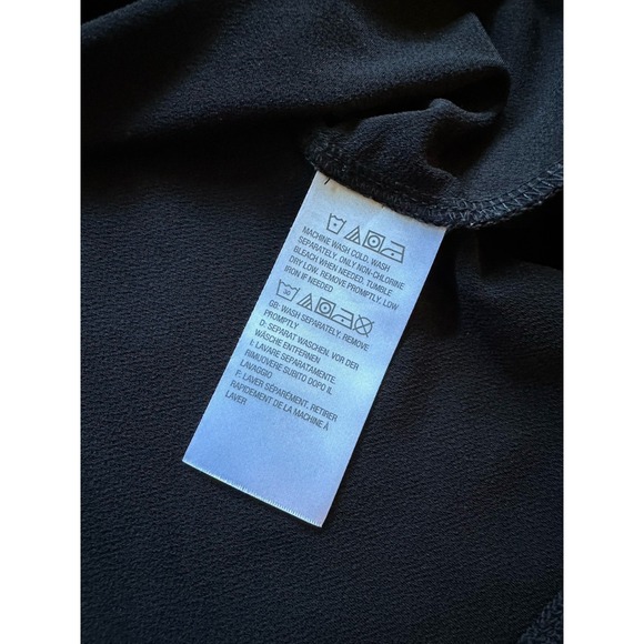 Susan Graver Black Plus Size Cold Shoulder T Shirt Blouse 1X - Picture 7 of 7